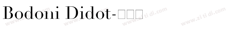 Bodoni Didot字体转换
